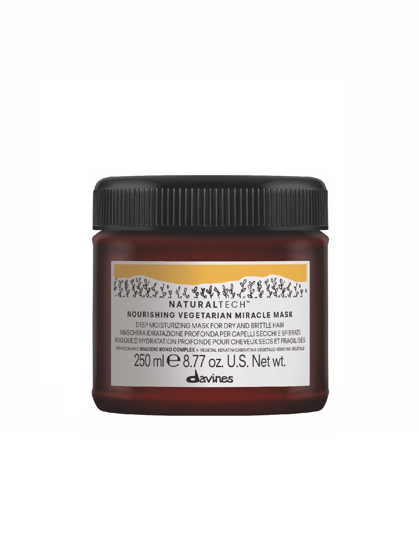 Davines Nourishing Vegetarian Miracle Mask 250ml | Repair & Hydrate Dry Hair