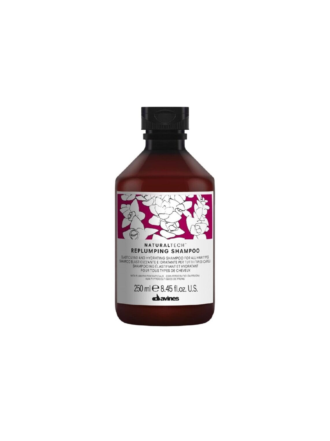 Davines Replumping Shampoo – Hydrating & Strengthening Shampoo for Delicate Hair, 250ml