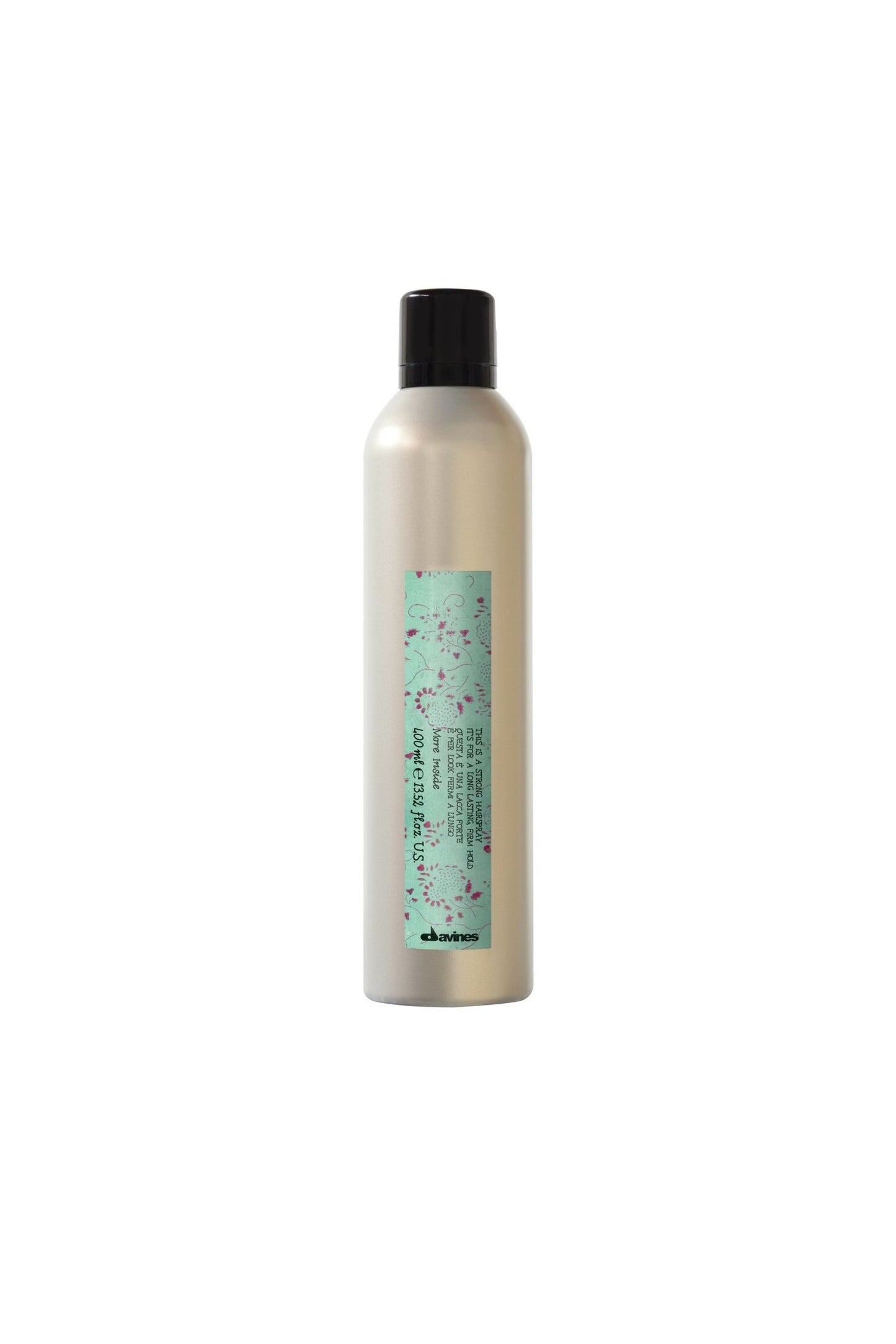 Davines Strong Hairspray 400ml | Invisible Strong Hold, Anti-Frizz & Humidity Resistant