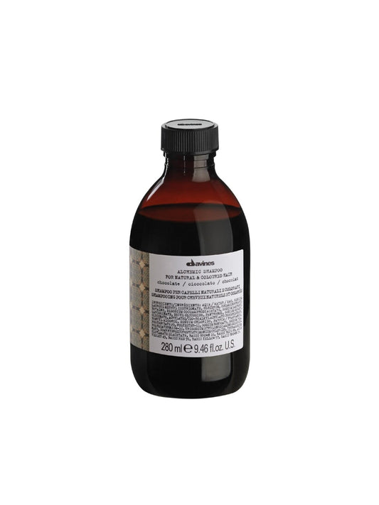 Davines Alchemic Chocolate Shampoo – Enhances Dark Brown & Black Hair, 280ml