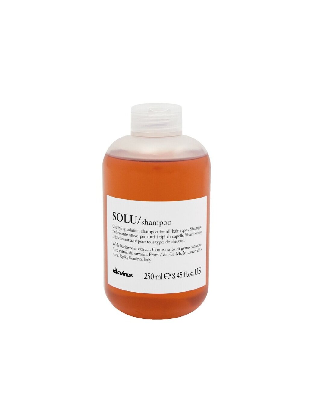 Davines Solu Shampoo | Deep Cleansing & Clarifying Shampoo 250ml/1000ml