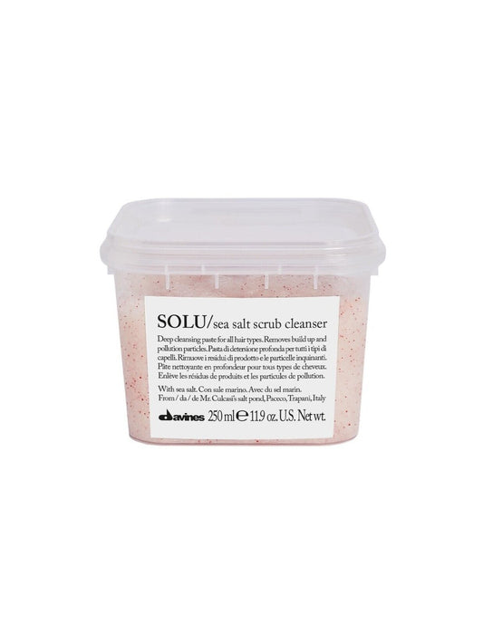 Davines Solu Sea Salt Scrub Cleanser 250ml | Deep Purifying Exfoliating Shampoo